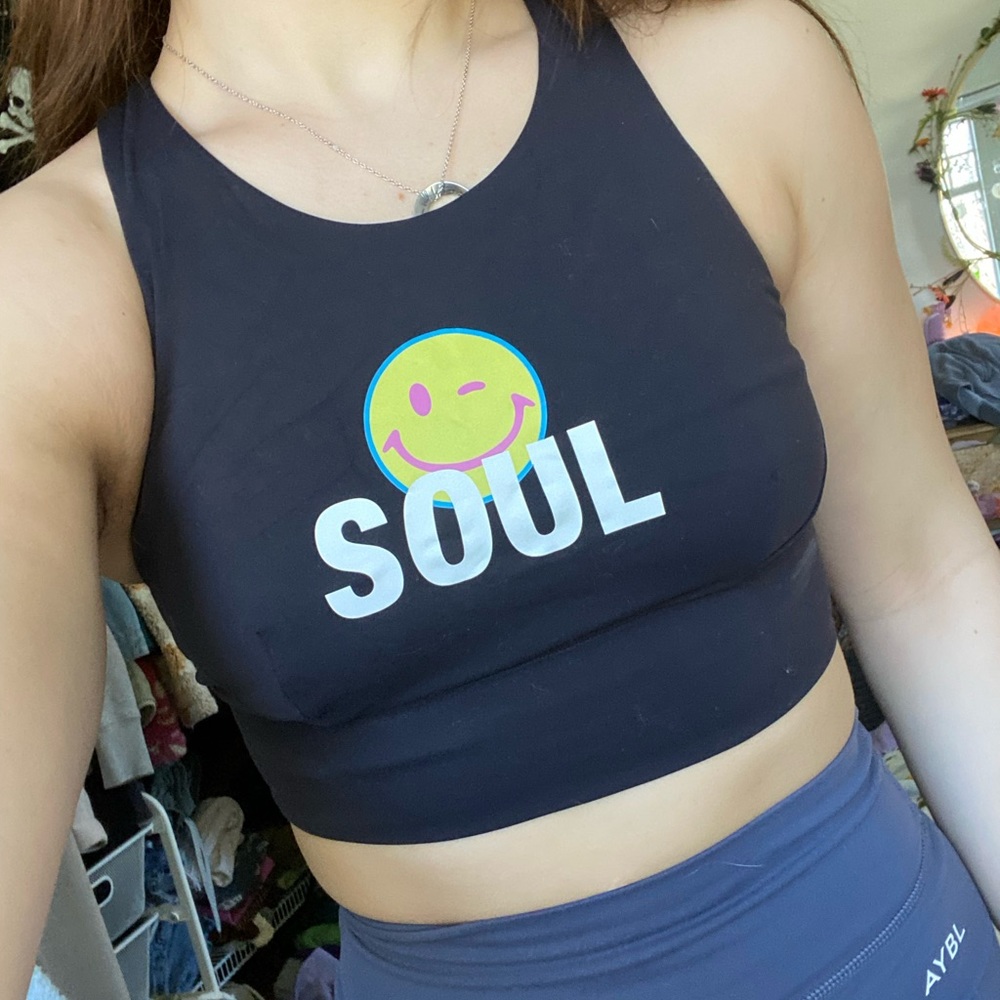 COPY - Lululemon Soulcycle Smiley Sports Bra